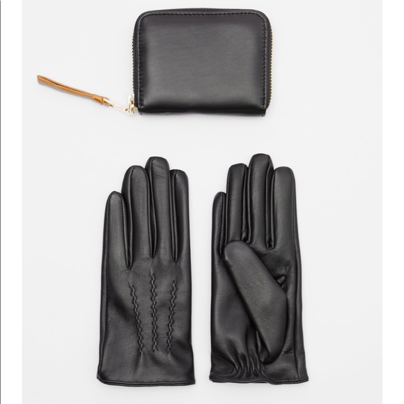 Zara genuine leather gloves and wallet set - Picture 1 of 14